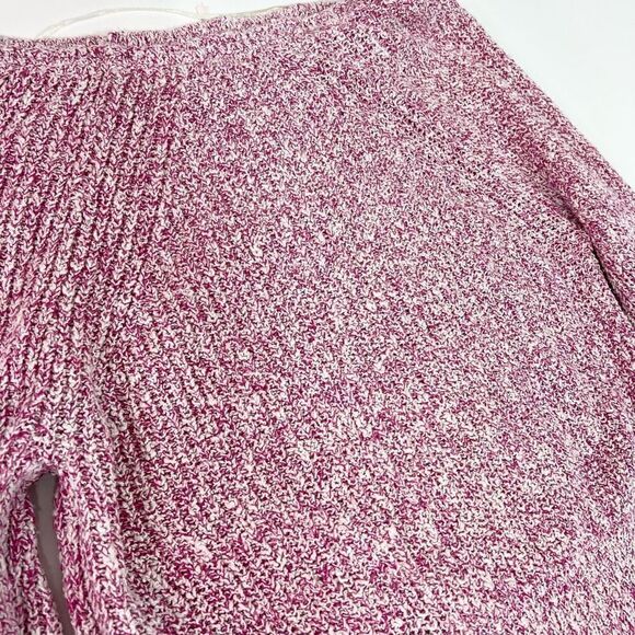 Free People Pullover Sweater Women's Medium Linen Blend Crew Neck Raglan Sleeve - Picture 9 of 10